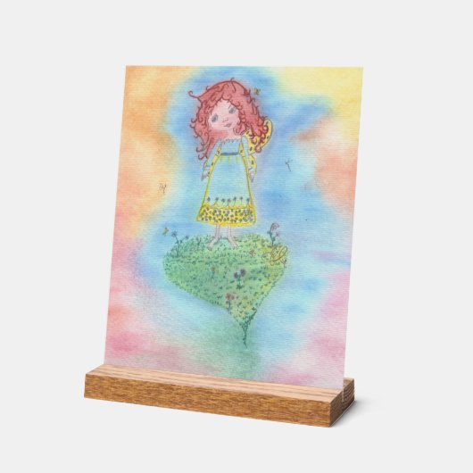 忘れ自分 アクリルサイン (傾斜)