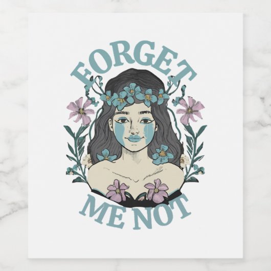 忘れ自分 ワインラベル (シングルラベル)