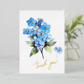 忘れ花はいかん 編集可能 箔シーズンカード (立ち正面)