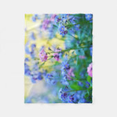 忘れ花 フリースブランケット (正面)