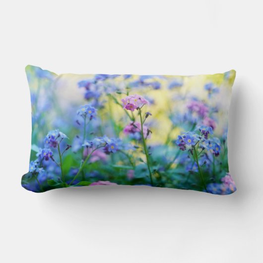 忘れ花 ランバークッション (正面)