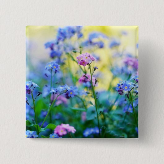 忘れ花 缶バッジ (正面)