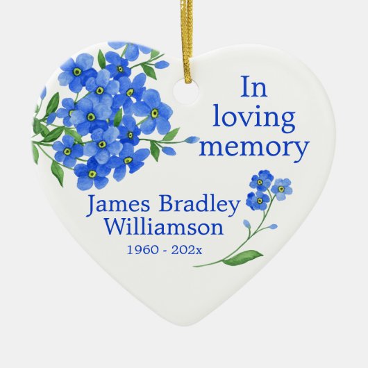 忘れ記念の形見 セラミックオーナメント (正面)