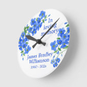 忘れ記念の形見 ラウンド壁時計 (傾斜)