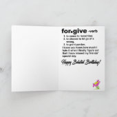 忘れ許しのカード カード (内部)