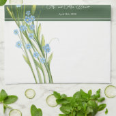 忘れ誓の更新10年 キッチンタオル (折り畳み)