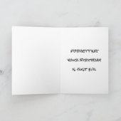 忘れ誕生日のような魔女 カード (内部)