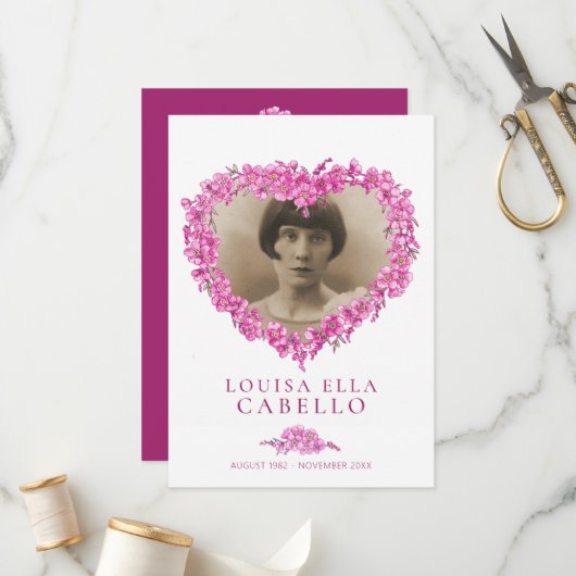 忘れ追悼会 プログラム (正面/裏面インサイチュ)