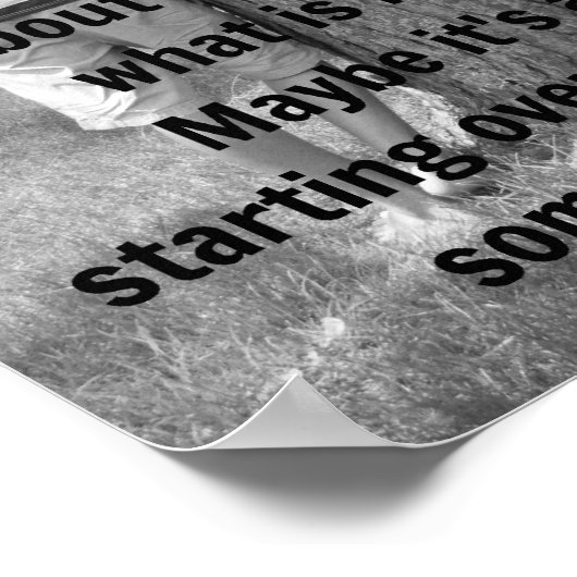 忘れ過去と引用文 ポスター (角)