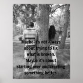 忘れ過去と引用文 ポスター (正面)