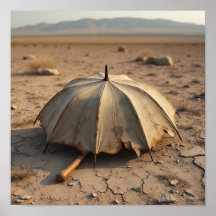 忘れ遺物 – 砂漠の風化した傘
