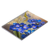 忘れ金ゴールドのアクセントの花 ノートブック (左側)