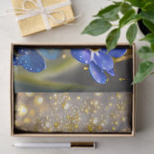 忘れ金ゴールドのアクセントの花 薄葉紙 (ギフト)