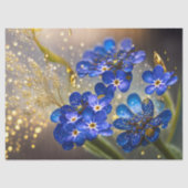 忘れ金ゴールドのアクセントの花 薄葉紙 (正面)