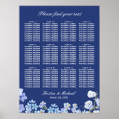忘れ青フローラの座結婚席表 ポスター (正面)