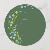 忘れ-Me-Notの結婚円メニュー メニュー (裏面)