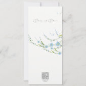 忘れ-Me-Not Save the Date 招待状 (裏面)