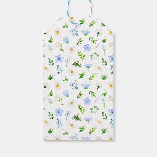 忘れ-Me-Notsフローラブライダルシャワー ギフトタグ (裏面)