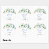 忘れ-Me-Notsフローラブライダルシャワー ラウンドシール (シート)