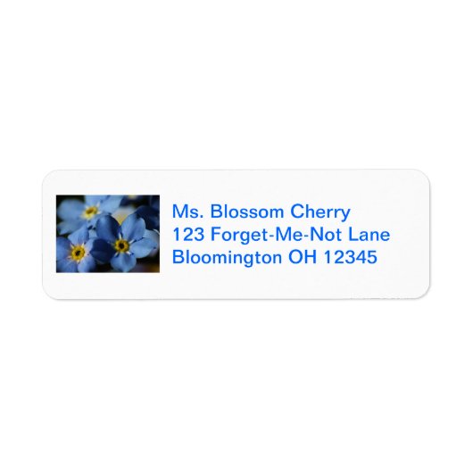 忘れ-Me-Nots 7住所 シール (正面)