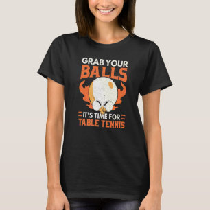 忘れCalm Smash It Table Tennis Player Ping Pong Tシャツ