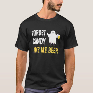 忘れCandy Beer Costume I Monster幽霊Hallowee Tシャツ