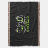 忘れLab Safetyがパワーを求めすごいる スローブランケット (正面縦)