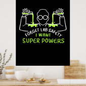 忘れLab Safetyがパワーを求めすごいる ポスター (キッチン)