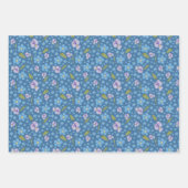 -忘れMe-Notおよびパンジー包装紙シート ラッピングペーパーシート (正面3)