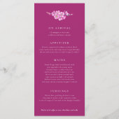 忘れMe-notハートピンク結婚ホワイト メニュー (裏面)