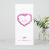 忘れMe-notハートピンク結婚ホワイト メニュー (スタンド正面)