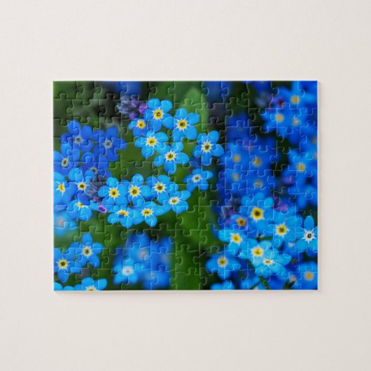 忘れme-notフローラジグソーパズル ジグソーパズル (横)