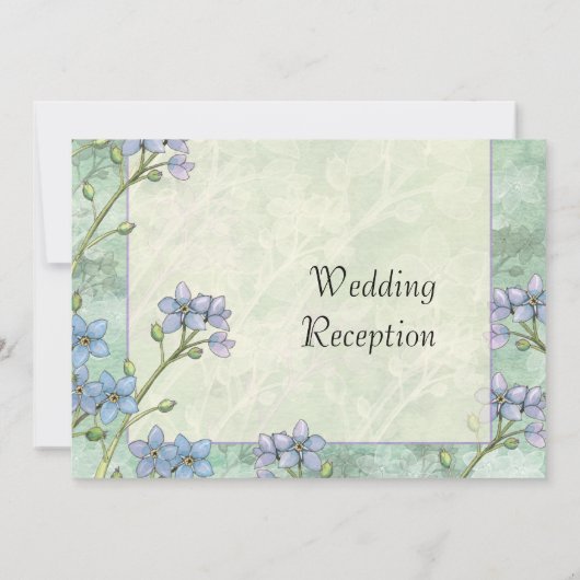 忘れMe Notフローラ春の結婚式披露宴 招待状 (裏面)