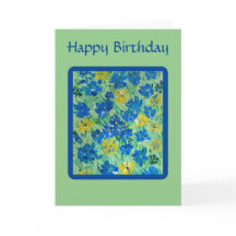 忘れMe-Notフローラ誕生日カード