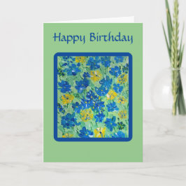 忘れMe-Notフローラ誕生日カード カード