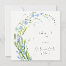 忘れMe-Not結婚のサンキューカード 招待状