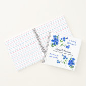 忘れMe Not葬儀記念ゲストブック ノートブック (内部)