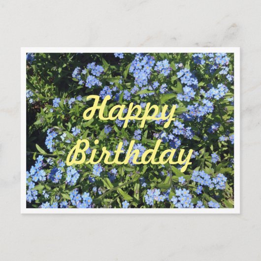 -忘れMe-Not誕生日はがき ポストカード (正面)