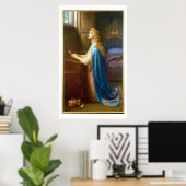 '忘れMe Not' (キャンバス上の油) ポスター (ホームオフィス)