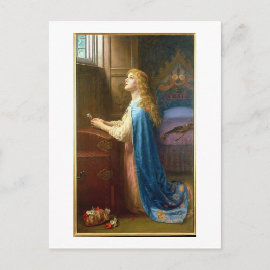 '忘れMe Not' (キャンバス上の油) ポストカード (正面)