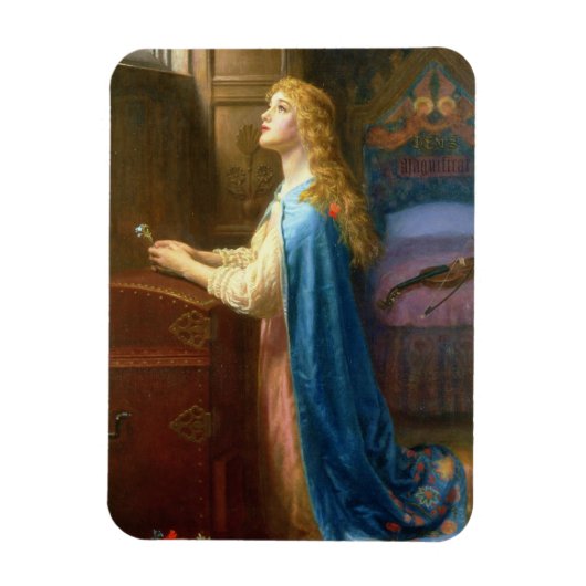 '忘れMe Not' (キャンバス上の油) マグネット (縦)