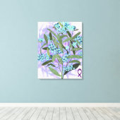 忘れMe Not - Alzheimer's認識度 キャンバスプリント (インサイチュ (ウッドフロア))