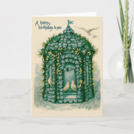 忘れMe-Not-Birdhouse Dove カード