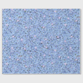忘れMe-not Blueフローラ写真 ラッピングペーパー (フラット)