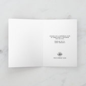 忘れMe Not Botanical Businessハッピーバースデー カード (内部)