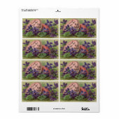 忘れMe-Not Egg Salad Gifting Labels ラベル (フルシート)