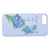 忘れMe-Not Flower and感動的引用文 Case-Mate iPhoneケース (裏面(横))