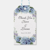 -忘れMe-Not Flowers水色エレガント ギフトタグ (正面)