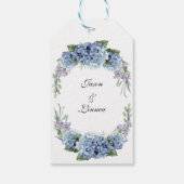 -忘れMe-Not Flowers水色エレガント ギフトタグ (裏面)
