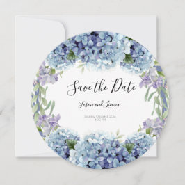 -忘れMe-Not Flowers水色エレガント セーブザデート